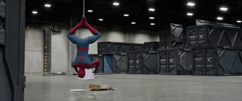 Hanging Upside Down GIF by Spider-Man: Homecoming - Find & Share ...