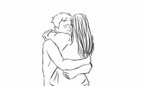 hombre y mujer se abrazan fuerte