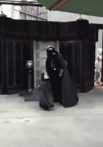 Trouble With Lightsaber in funny gifs