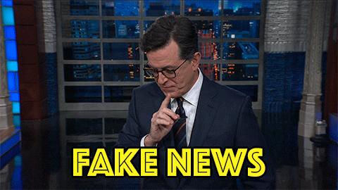 Stephen Colbert Fake News GIF by The Late Show With Stephen Colbert - Find & Share on GIPHY