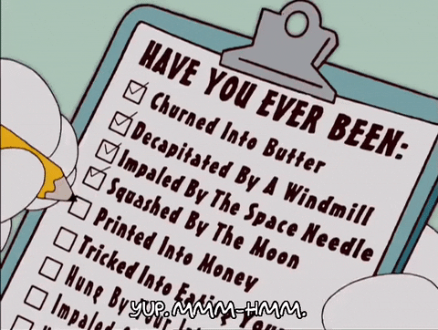 Cartoon checklist