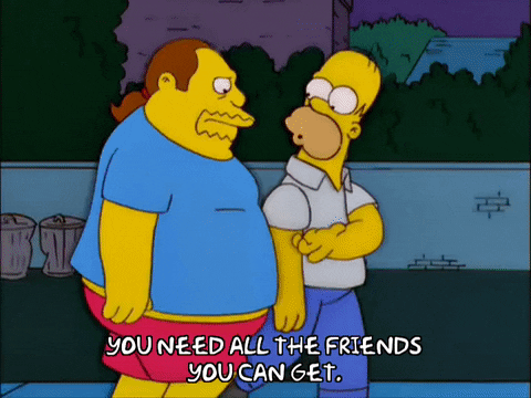 Homer Simpson Friends GIF - Find & Share on GIPHY