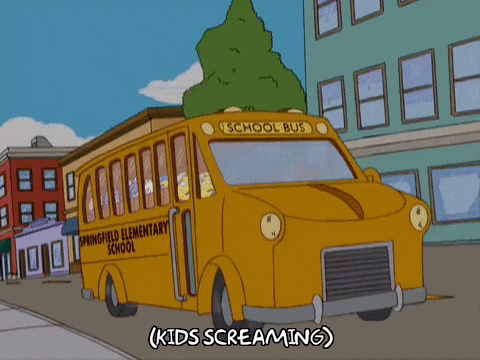 school bus trip gif