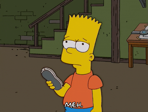 Meh Bart Simpson GIF