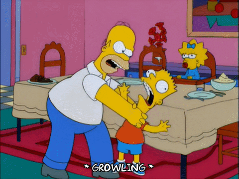 Image result for simpsons choking gif