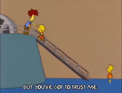 Image result for sideshow bob trust me gif