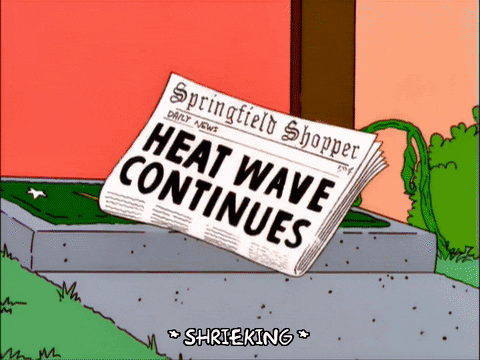 The Simpsons hot heat warm heat wave