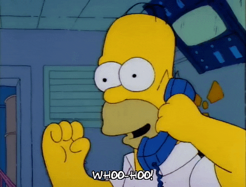 Excited Homer Simpson GIF - Find & Share on GIPHY