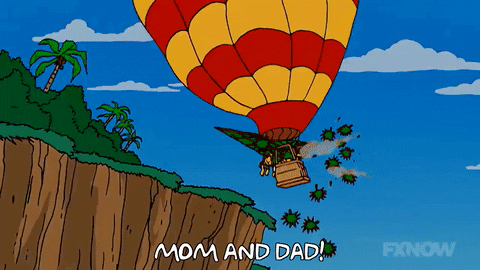 The Simpsons episode 6 season 19 19x06 hot air balloon