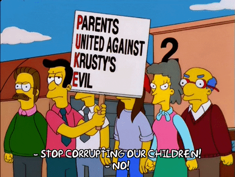 "Stop Corrupting our Children" : TheSimpsons