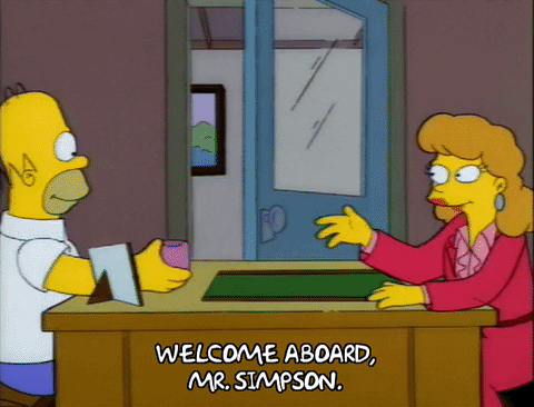 Homer Simpson Job GIF