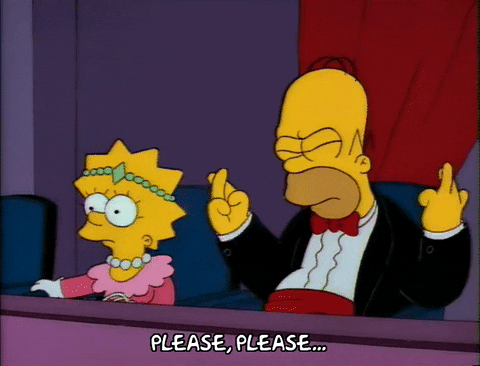 Image result for please please homer gif