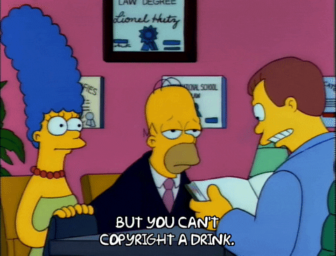 Simpsons - but you can't copyright a drink