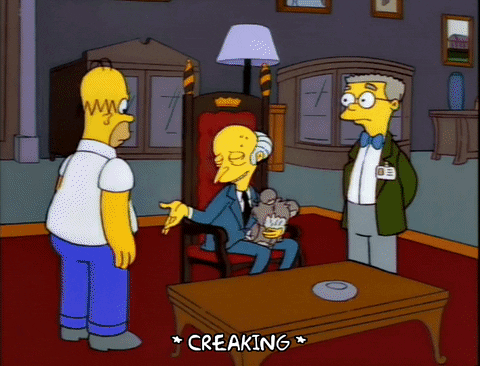 mucho dinero cae en el señor Burns