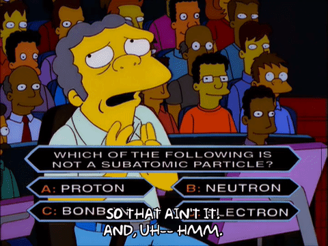 simpson in a trivia game