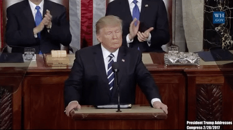 trump donald trump point pointing joint session