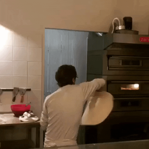 man playing the dough 