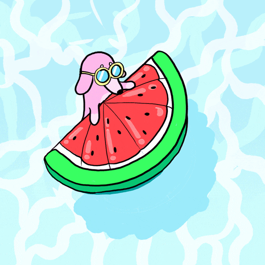Stefanie Shank animation illustration watermelon dog