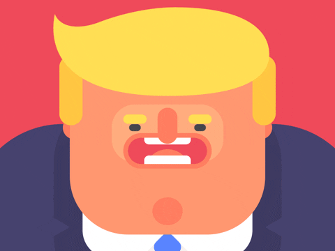 animated recursion of Trump eating Trump