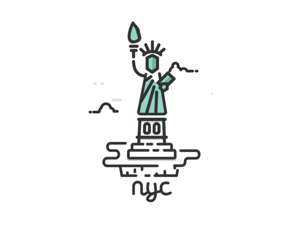 Statue of Liberty graphic gif