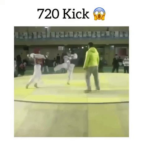 720 Degree Kick in funny gifs