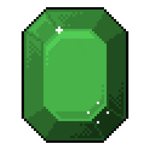 Green crystal.