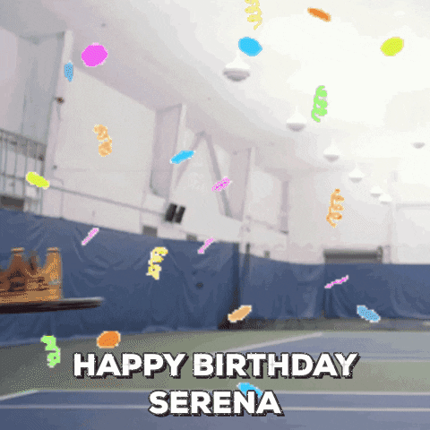 Serena Williams Birthday GIF by Tennis Channel