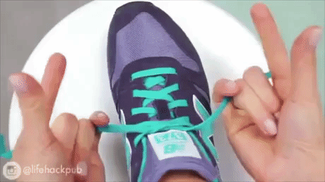 Shoe Trick in funny gifs