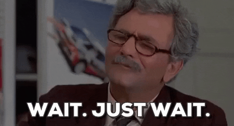 Animated GIF of the grandfather from the Princess Bride saying "Wait. Just wait."