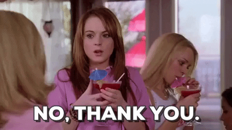 No Thank You Mean Girls Movie GIF - Find & Share on GIPHY