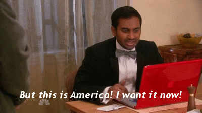 america tom haverford i want it now