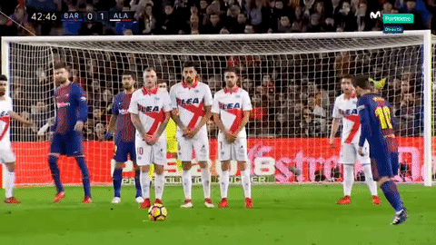 Lionel Messi brilliant free kick against Alaves