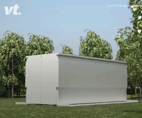 Self Building House in science gifs