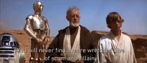 Image result for hive of scum and villainy gif