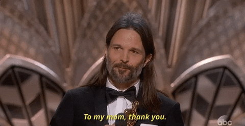 Linus Sandgren To My Mom Thank You GIF by The Academy Awards - Find & Share on GIPHY