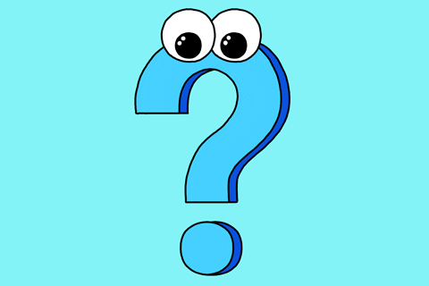 animated question mark with face