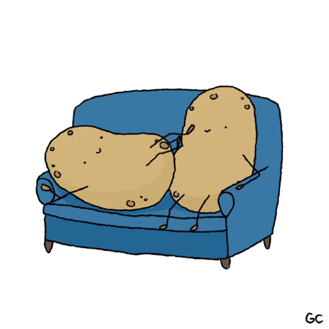 ik was een couch potato