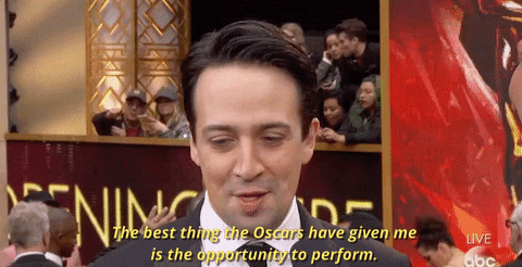 Lin Manuel Miranda The Best Thing The Oscars Have Given Me Is The Opportunity To Perform GIF by The Academy Awards