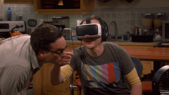 CBS vr big bang theory virtual reality sheldon