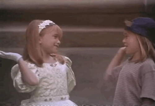 High Five Mary Kate And Ashley Olsen GIF - Find & Share on GIPHY