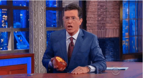 the late show with stephen colbert animated GIF 