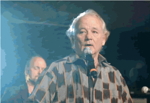 Image result for excited bill murray gif