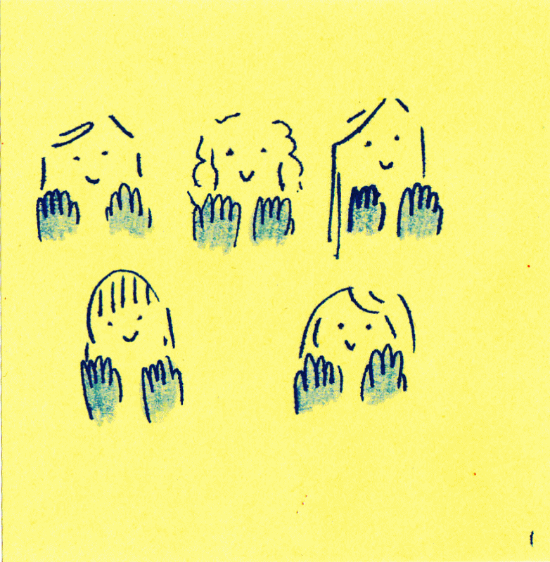 Animation of dancing women.