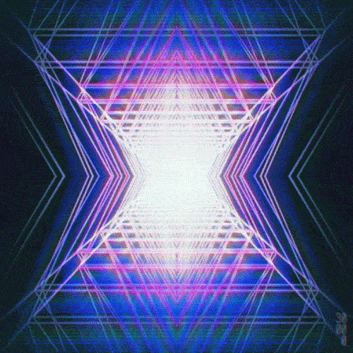 80S Yeahyeahyeah Prism Spectrum Animated GIF