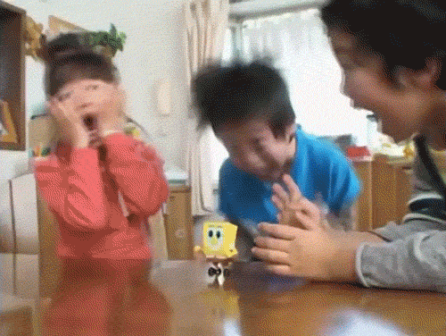 crazy excited japan spongebob squarepants japanese