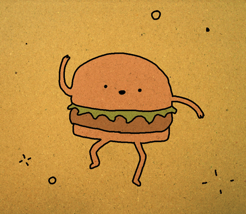 burger animated gif dancing