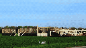 Time Lapse Of Barn Raising in funny gifs