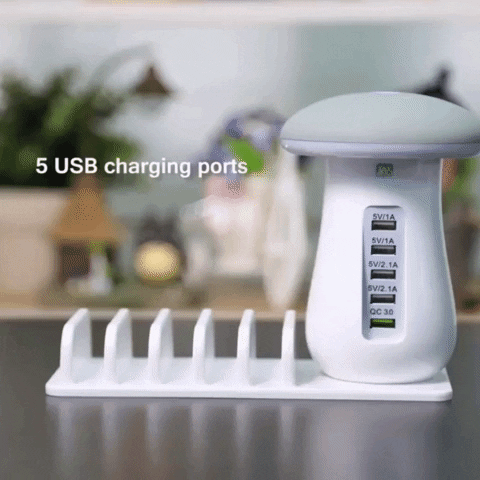 Multiple USB Charger Mushroom Lamp – Smarty PH