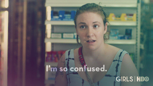 Confused Hannah Horvath GIF by Girls on HBO