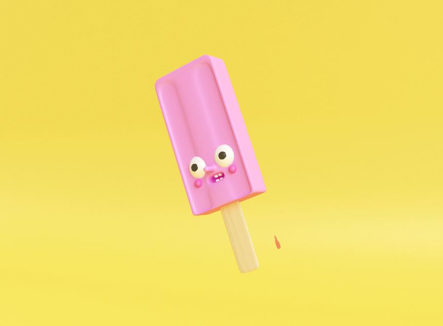 Melting Ice Pop GIF by Alexis Tapia Find & Share on GIPHY